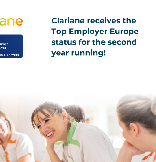 Clariane receives the Top Employer Europe status for the second year running